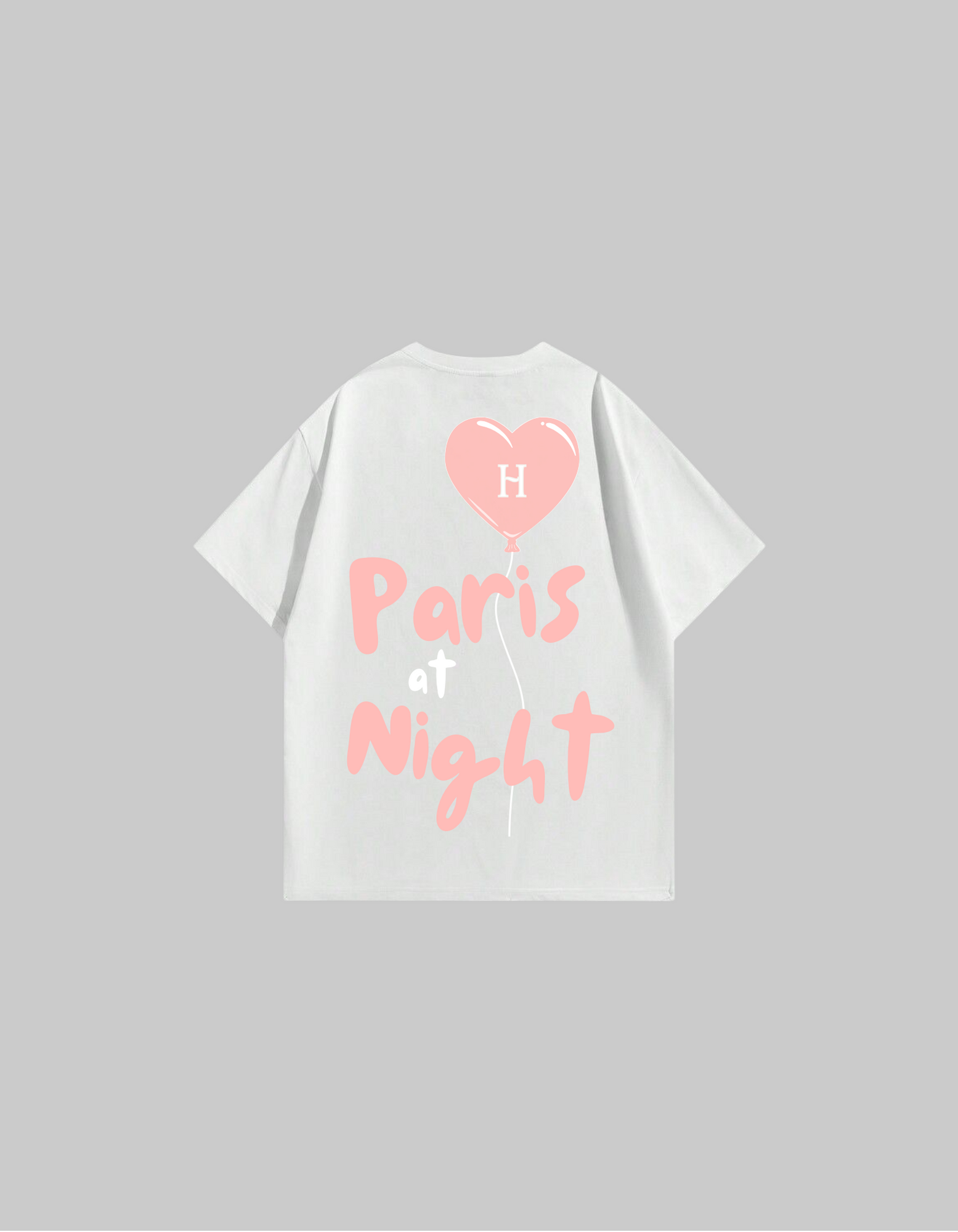 T-Shirt Femme Paris at Night Rose Pastel – Le Voyage Nocturne