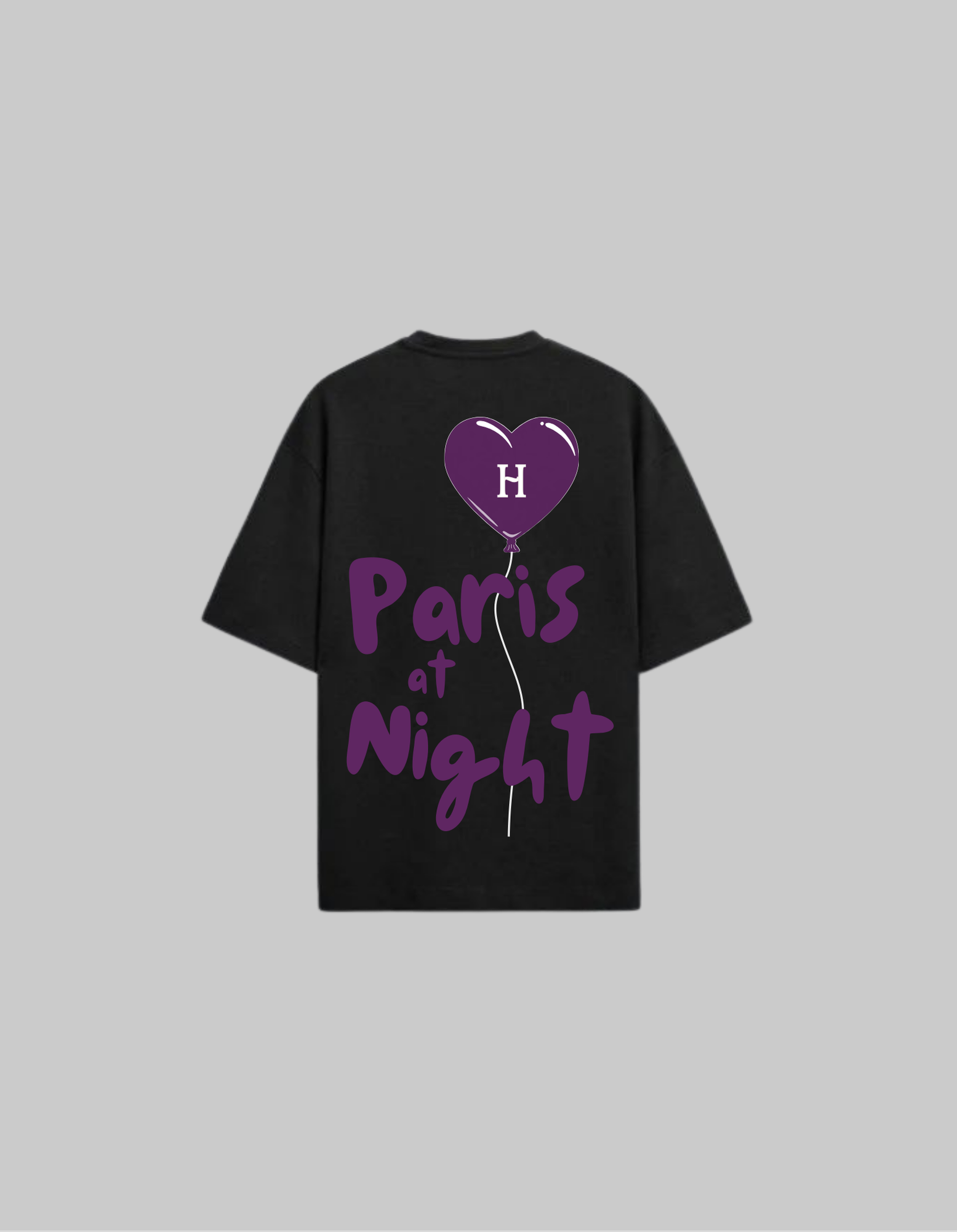 T-Shirt Paris at Night Violet – Le Voyage Nocturne