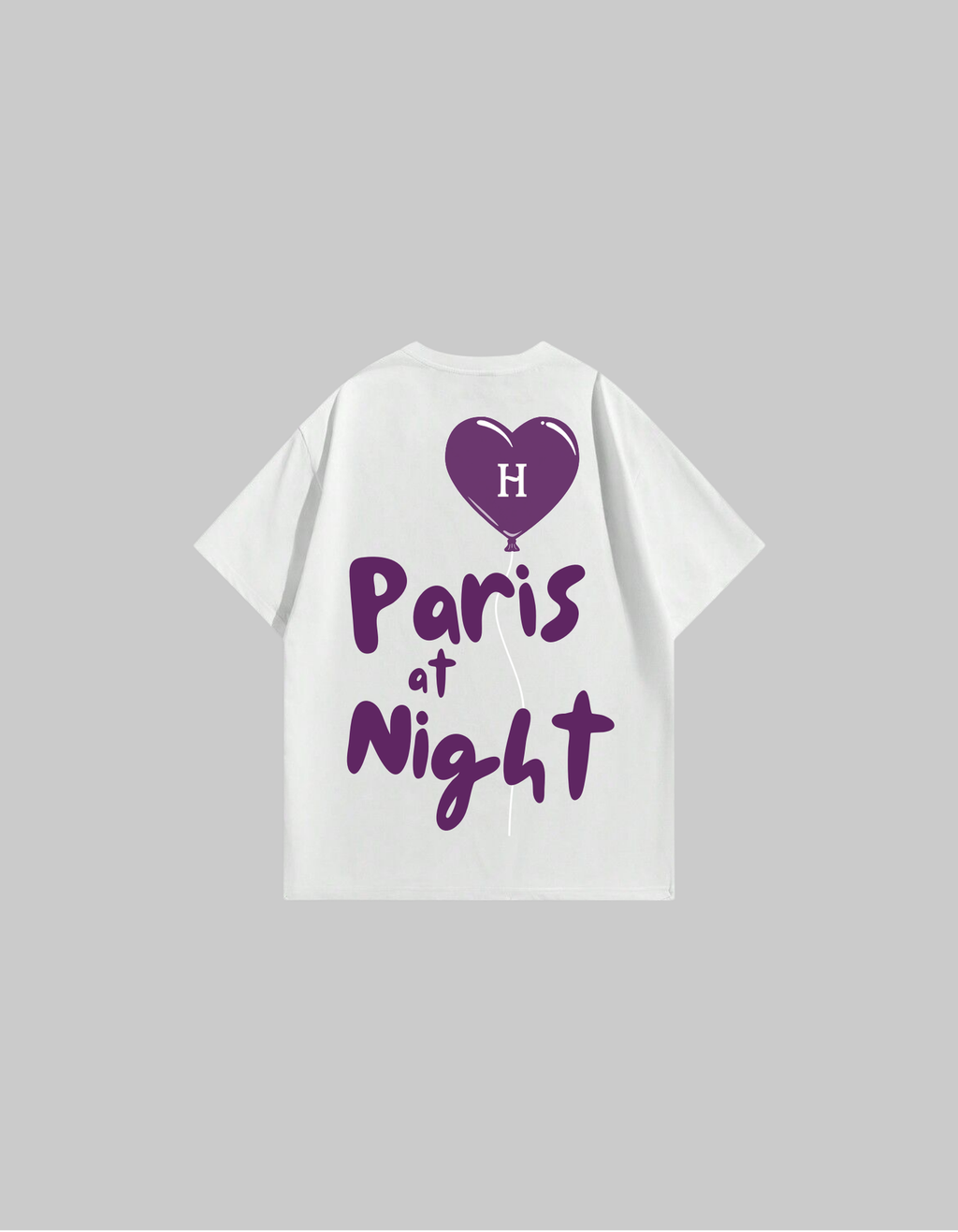 T-Shirt Paris at Night Violet – Le Voyage Nocturne