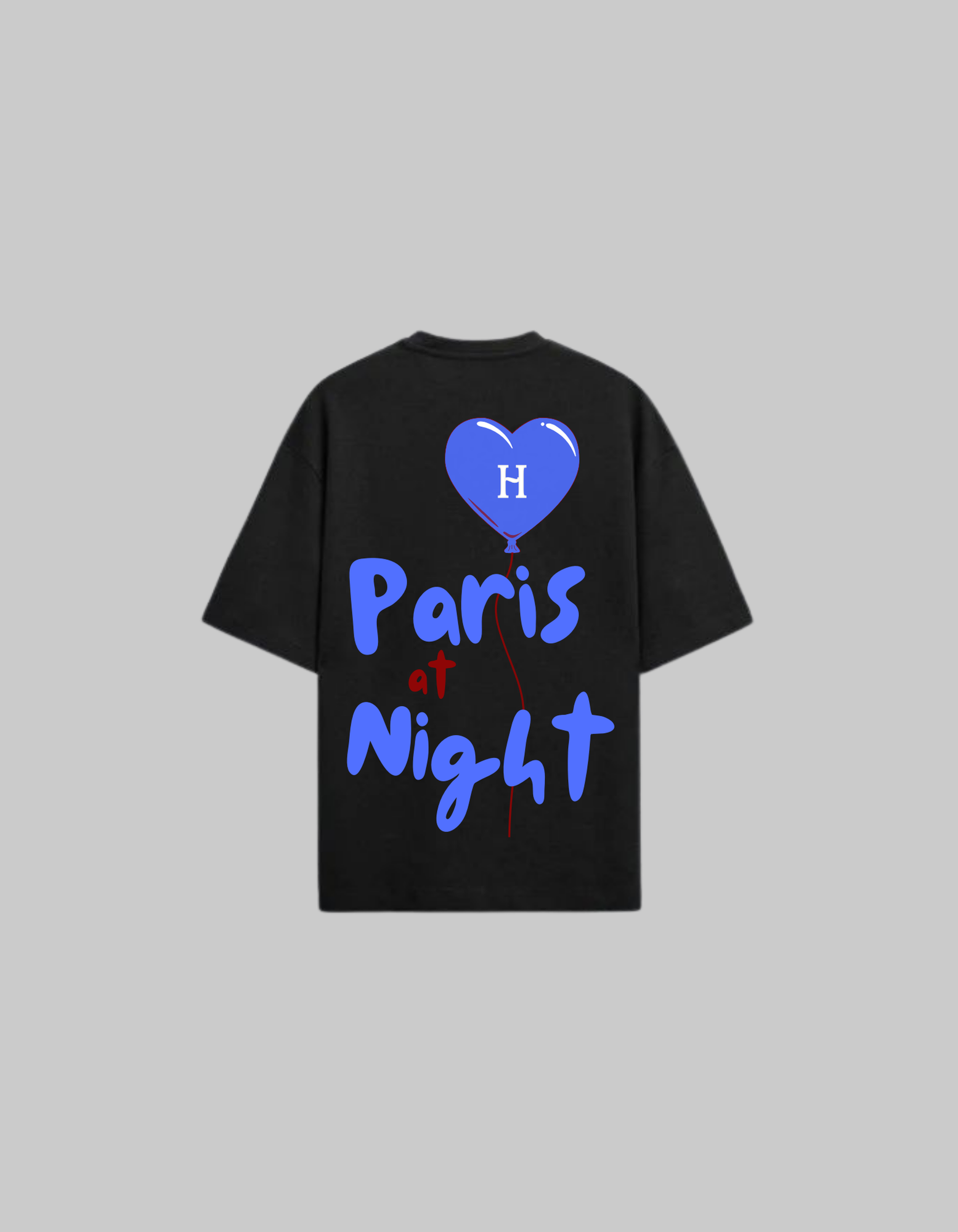 T-Shirt Paris at Night Bleu – Le Voyage Nocturne